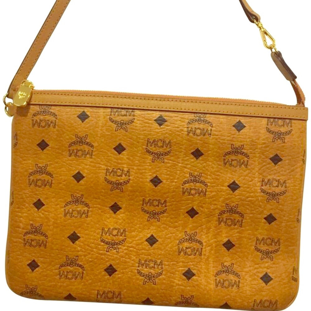 MCM tan pouch